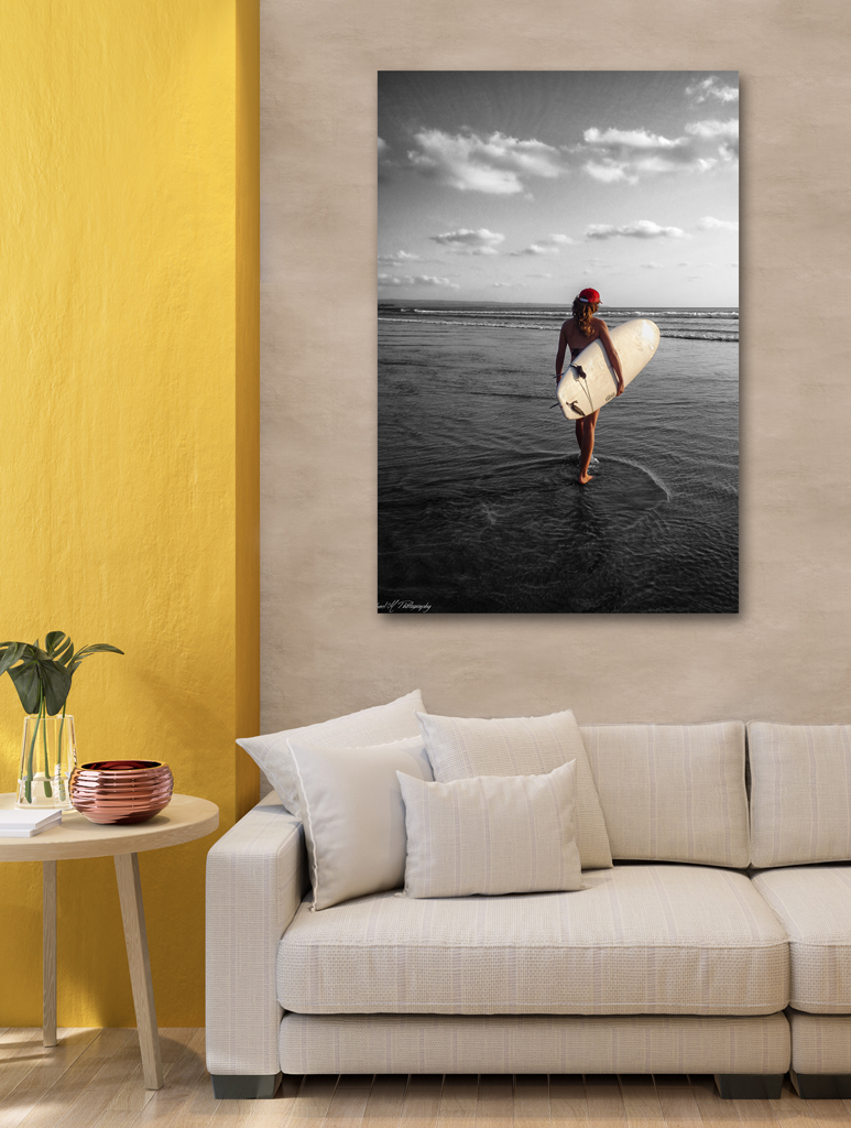 Print Aluminium to buy - Indonesia with a surfer girl print aluminium buy indonesia surfer girl