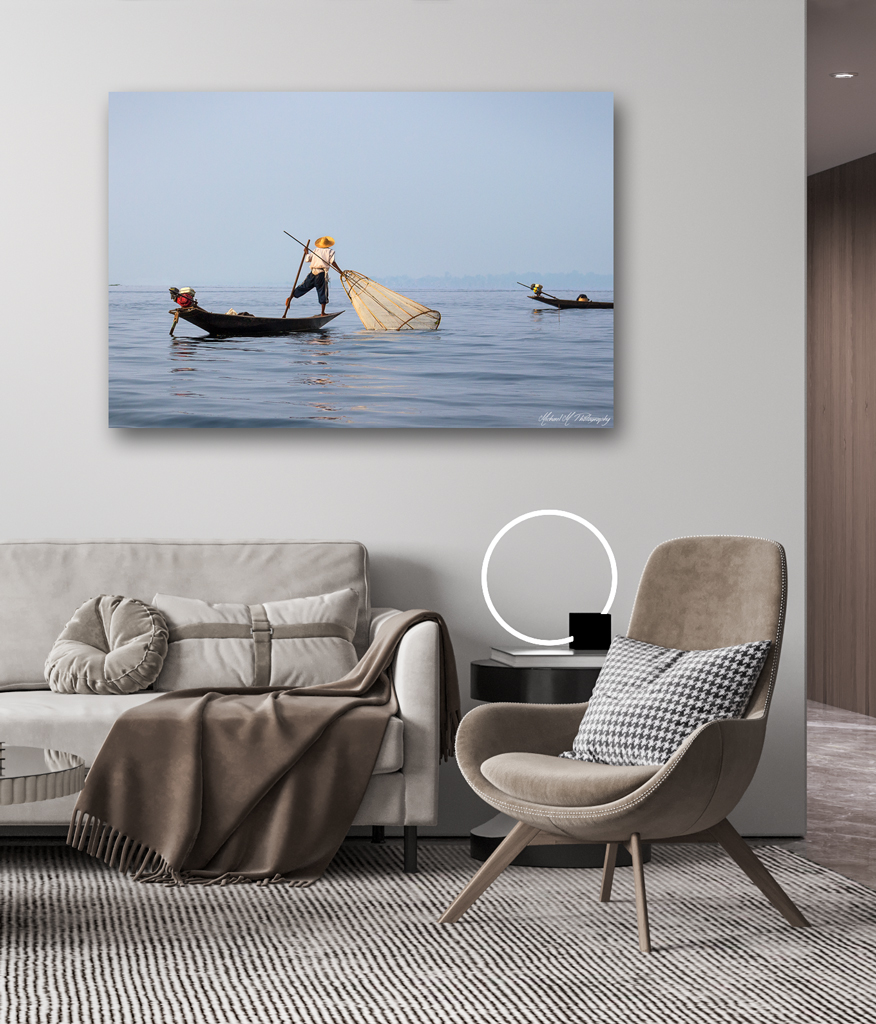 Print Aluminium to buy - Myanmar with a fisherman print aluminium buy myanmar fisherman