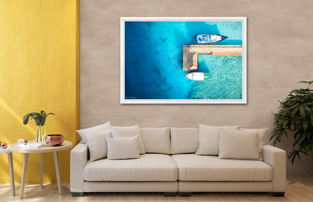 Print Poster to buy - Maldives on pontoon print poster buy maldives pontoon