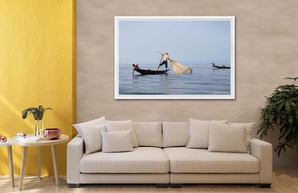 Print Poster to buy - Myanmar with a fisherman print poster buy myanmar fisherman