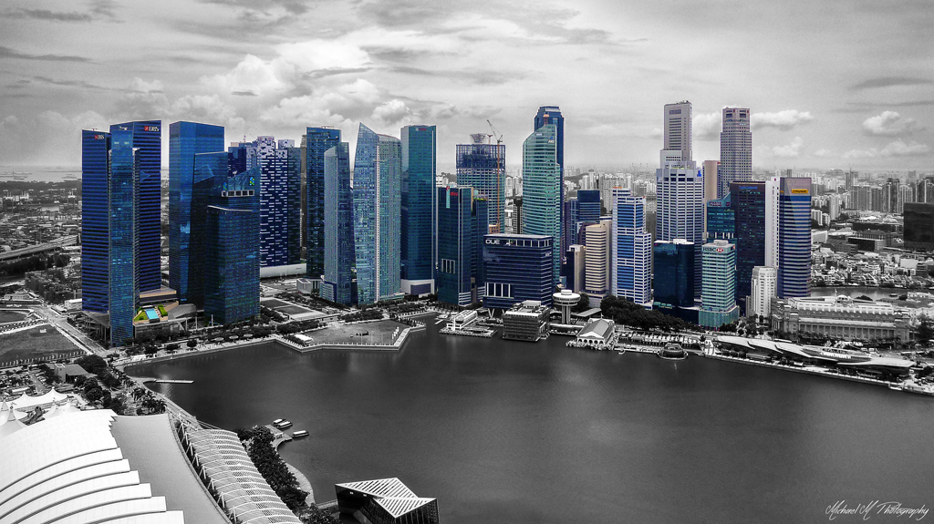Singapore Gallerie singapore central business district skyscrapers in marina bay